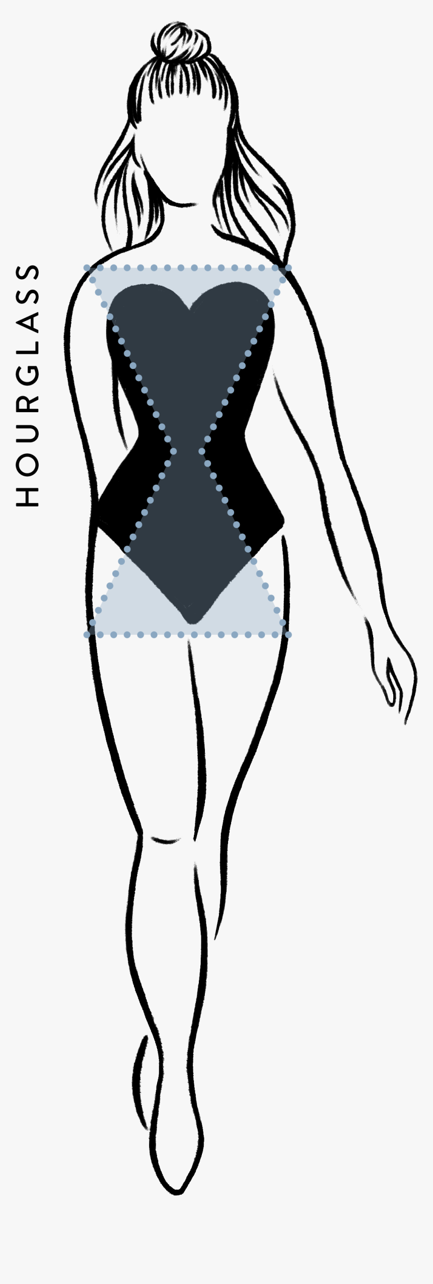 Drawing With Hourglass Body, HD Png Download is free transparent png image....