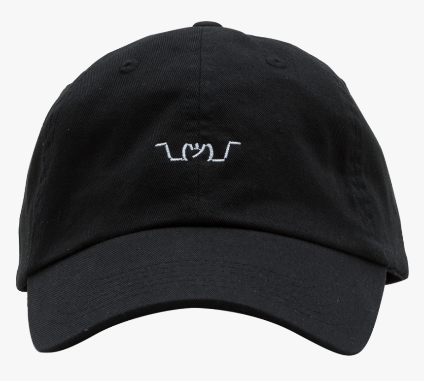 Shrug Hat Black - Baseball Cap, HD Png Download, Free Download