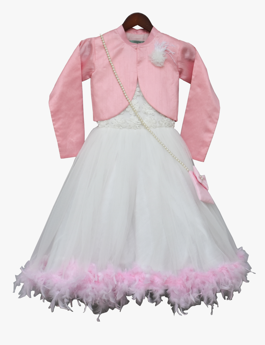 Designer Frock With Shrug Of Kid, HD Png Download, Free Download