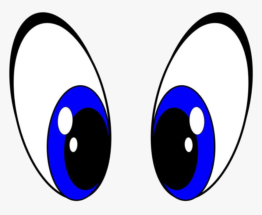 Eyes Clipart Big Transparent Png - Cartoon Blue Eyes, Png Download, Free Download