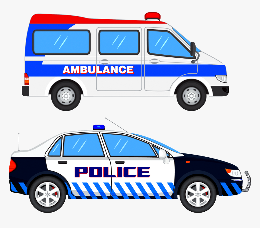 Transparent Ambulance Clipart - Police Car Png, Png Download, Free Download