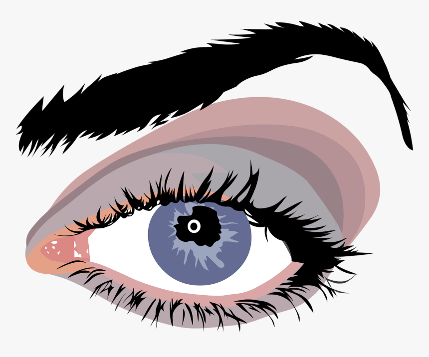 Eye, Eyes, Look, Blue Eye, Eye Brow, Lashes, Woman - Eyes Look Transparent Png, Png Download, Free Download