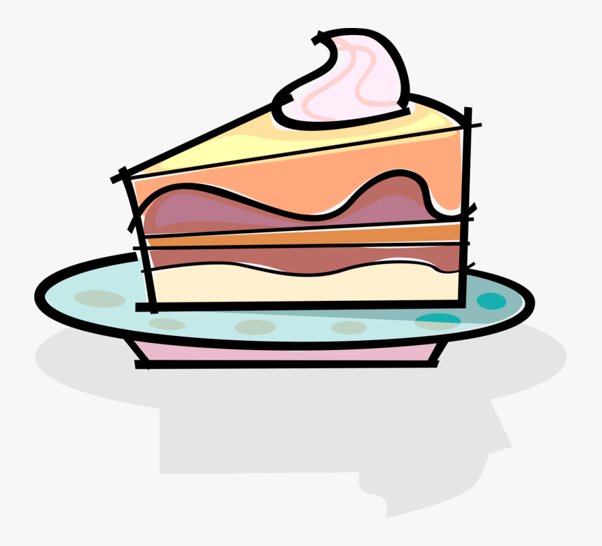 Transparent Empty Plate Png - Slice Of Cake Clipart, Png Download, Free Download