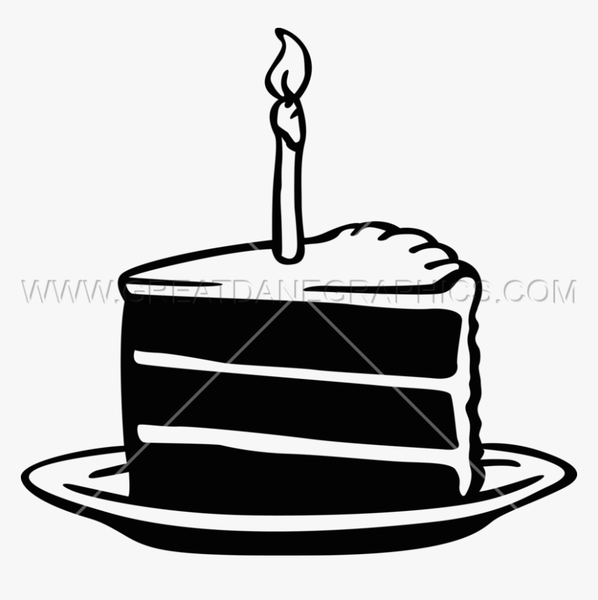 Transparent Slice Of Cake Png - Birthday Cake Slice Drawing, Png Download, Free Download