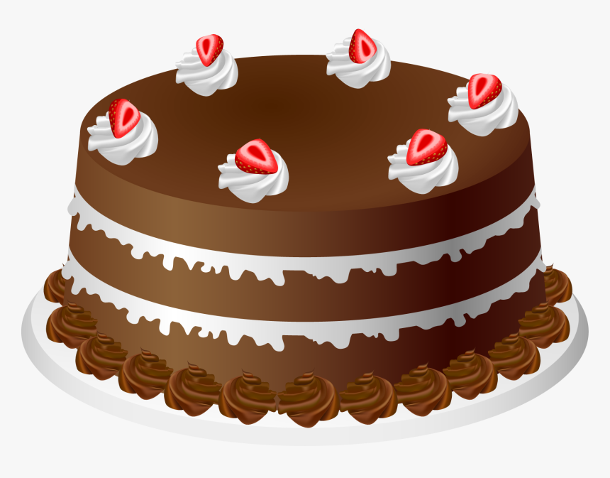 Chocolate Cake Clip Art - Chocolate Cake Clipart, HD Png Download, Free Download