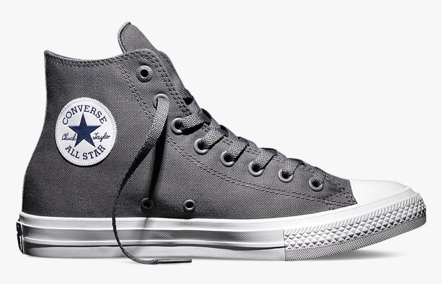 All Star Converse Chuck Taylors Grey , Png Download - Converse Chuck Taylor Ii Hi Grey, Transparent Png, Free Download