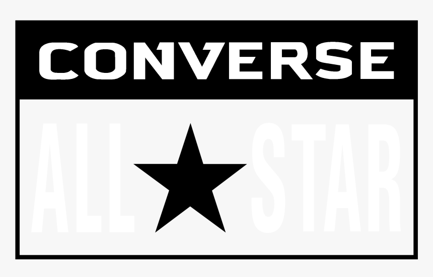 converse logo black and white