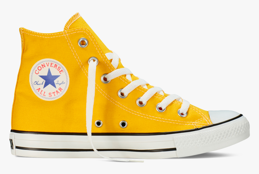 womens yellow high top converse