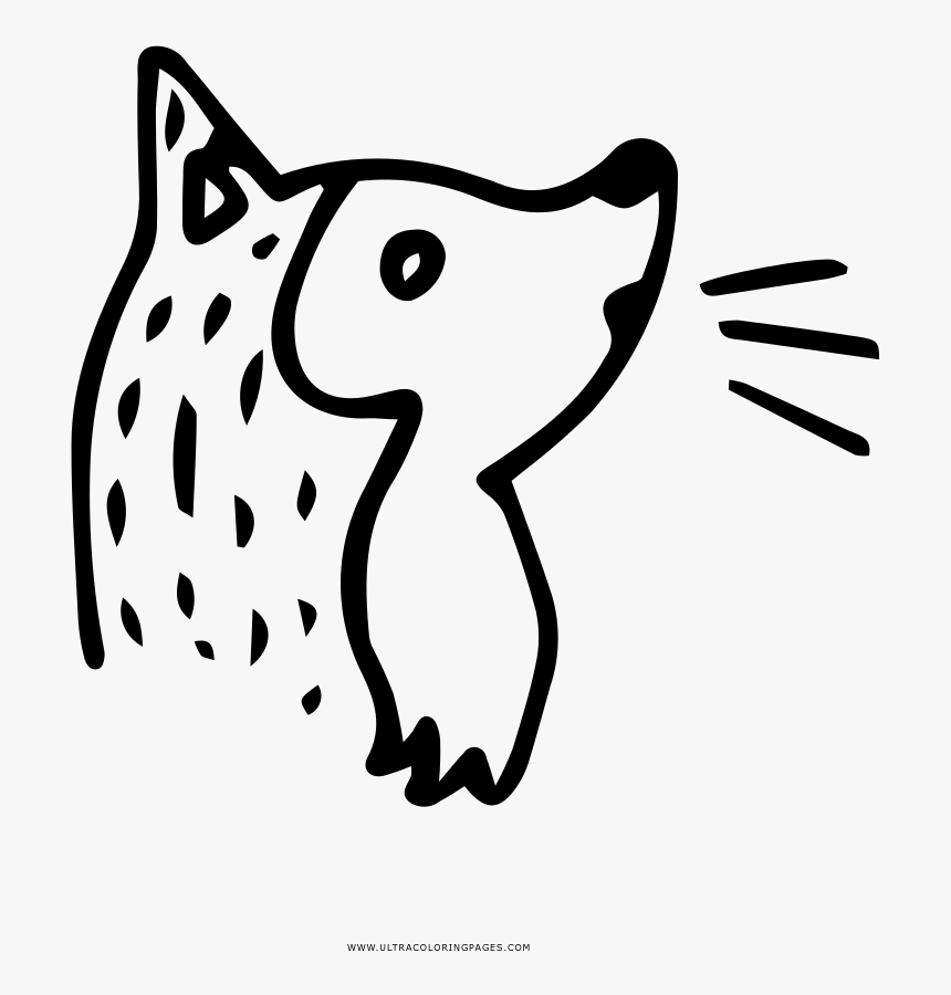 Transparent Wolf Howling Png - Dibujo De Un Coyote Para Colorear, Png Download, Free Download