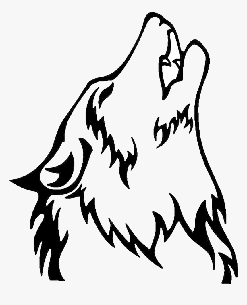 Wolf Free Howling Clipart Clip Art On Transparent Png - Easy Wolf Howling Drawing, Png Download, Free Download