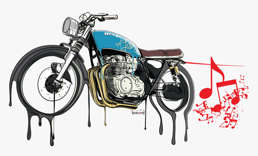 Music Poster Bike Only - Music Vintage Design Png, Transparent Png, Free Download