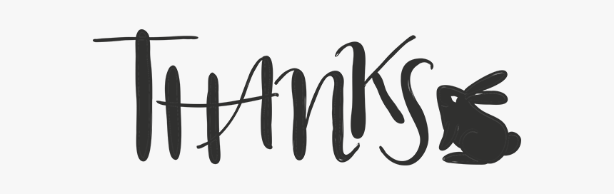 Thank You Easter Word Art - Calligraphy, HD Png Download, Free Download