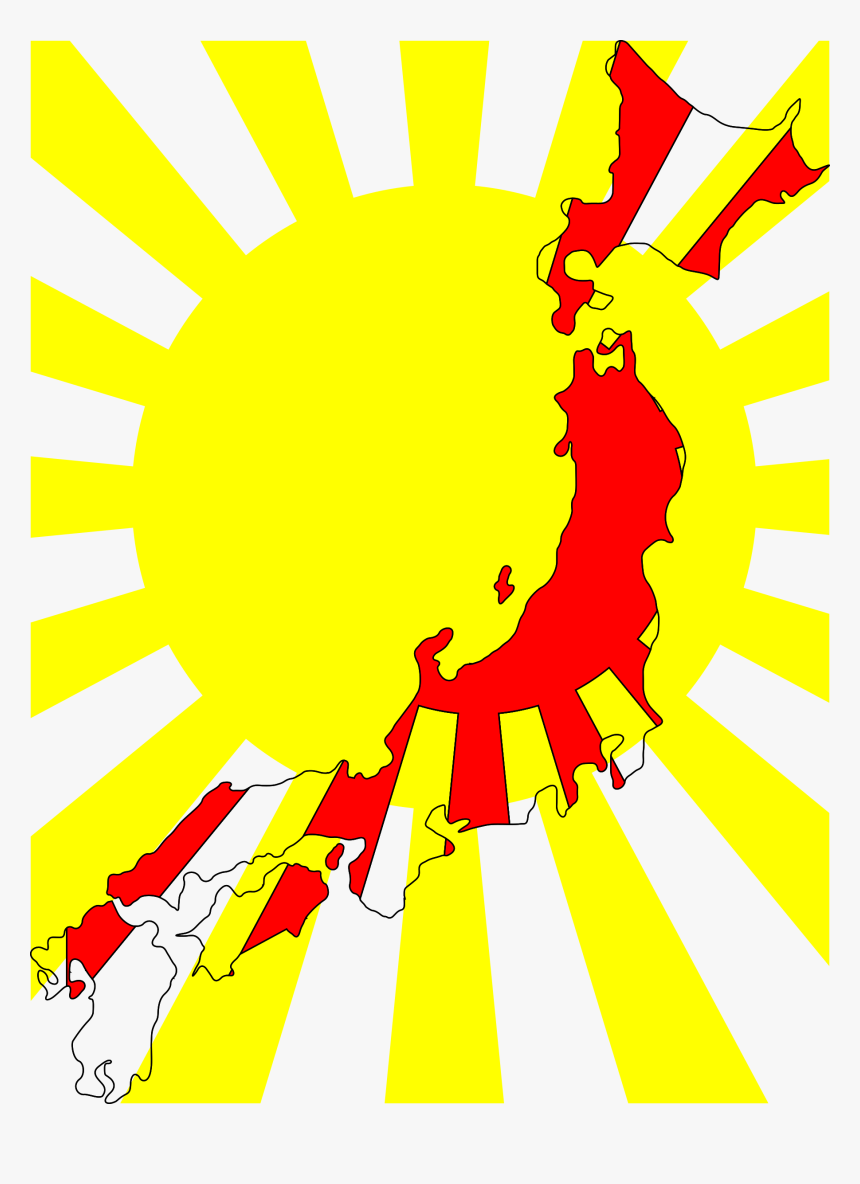 Japan Map Flag Clip Arts - Imperial Japan Blue Flag, HD Png Download, Free Download