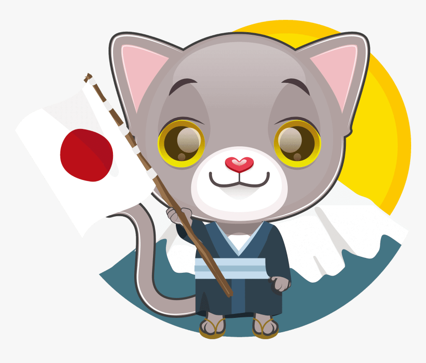 Cartoon Cat Kimono, HD Png Download, Free Download