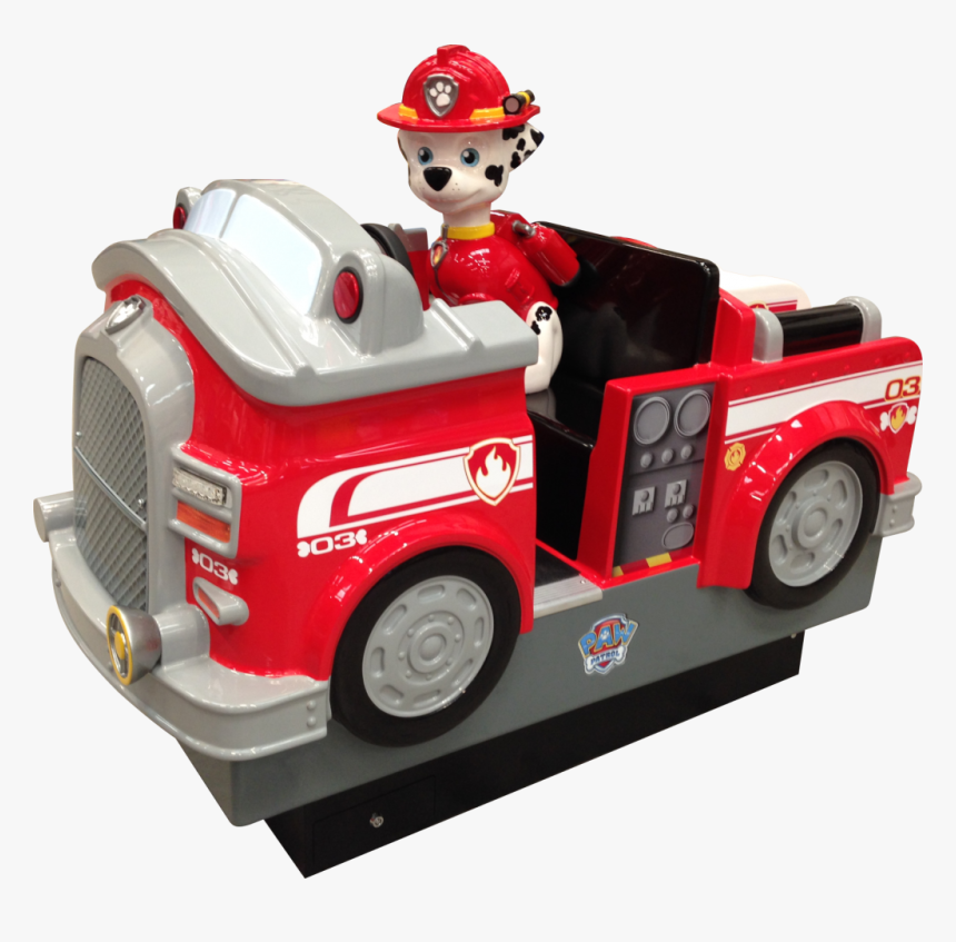 Paw Patrol Fire Truck Children S Rides Clearhill - Paw Patrol Marshall Truck Ride, HD Png Download, Free Download