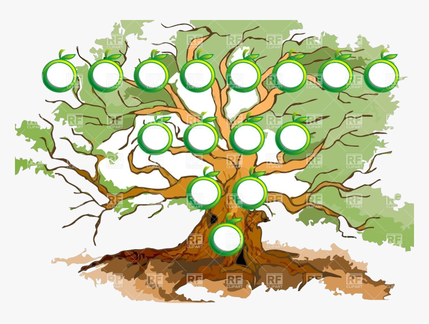 Apple Tree Diagram Abstract Apple-shaped Frames On - Apple Tree Diagram, HD Png Download, Free Download