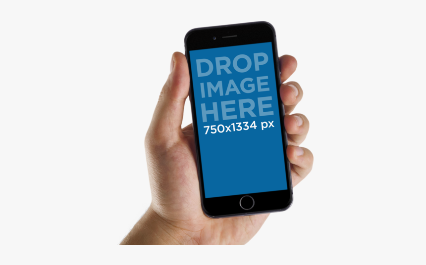 Hand Holding Iphone Png - Hand Holding Iphone Mockup Png, Transparent Png, Free Download