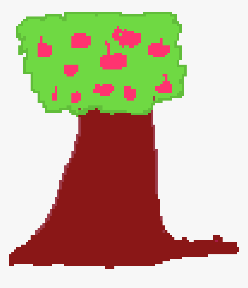 Apple Tree Clipart , Png Download - Pixel Art Apple Tree, Transparent Png, Free Download