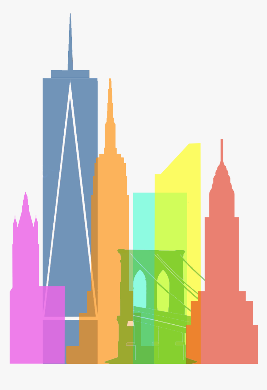 Skyline Transparent Manhattan - Nyc Png Drawing, Png Download, Free Download