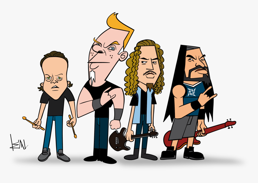 Atatürk Bandana Metallica Personajes En Caricatura - Metallica Clipart, HD Png Download, Free Download