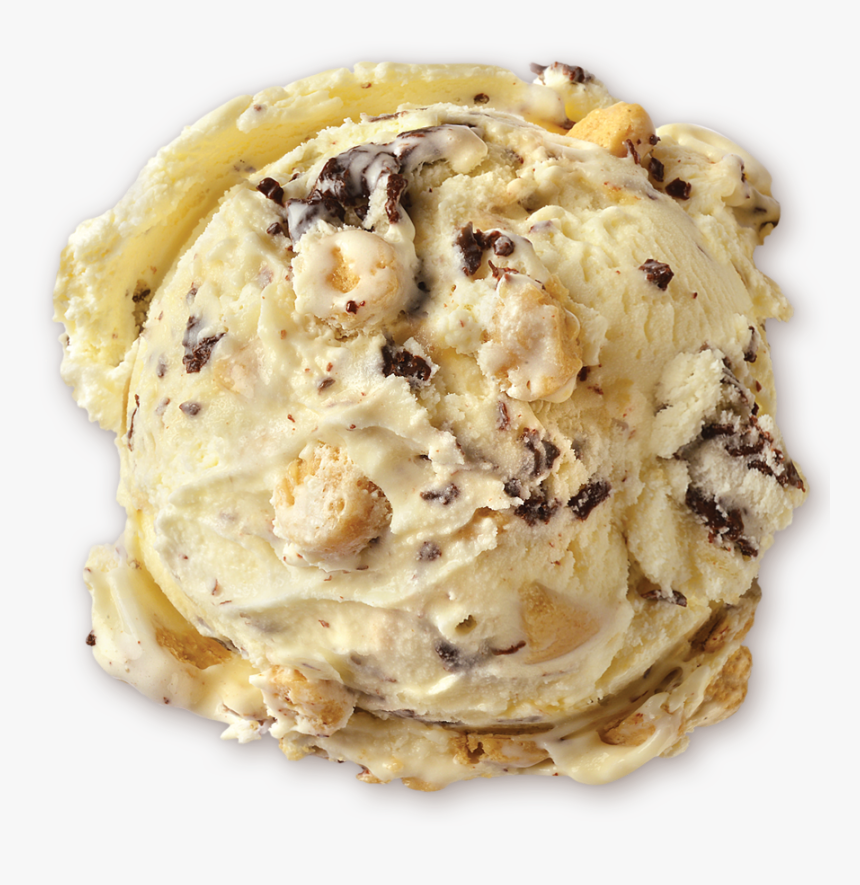 Homemade Brand Chocolate Chip Cookie Dough Ice Cream - Cookie Dough Ice Cream Scoop, HD Png Download, Free Download