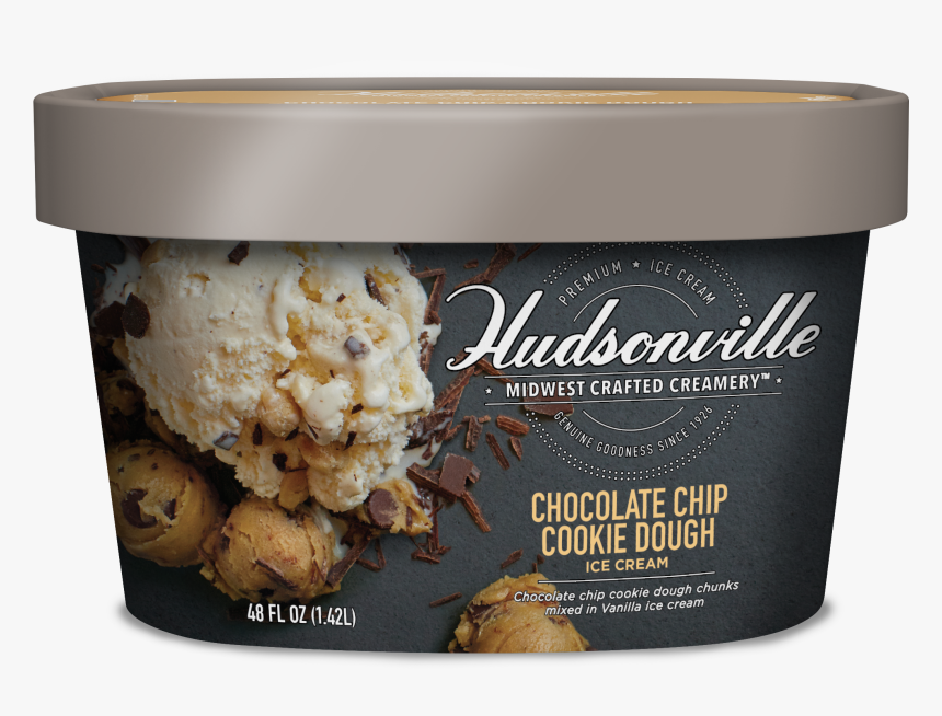 Chocolate Chip Cookie Dough Carton - Hudsonville Ice Cream Bananas Foster, HD Png Download, Free Download