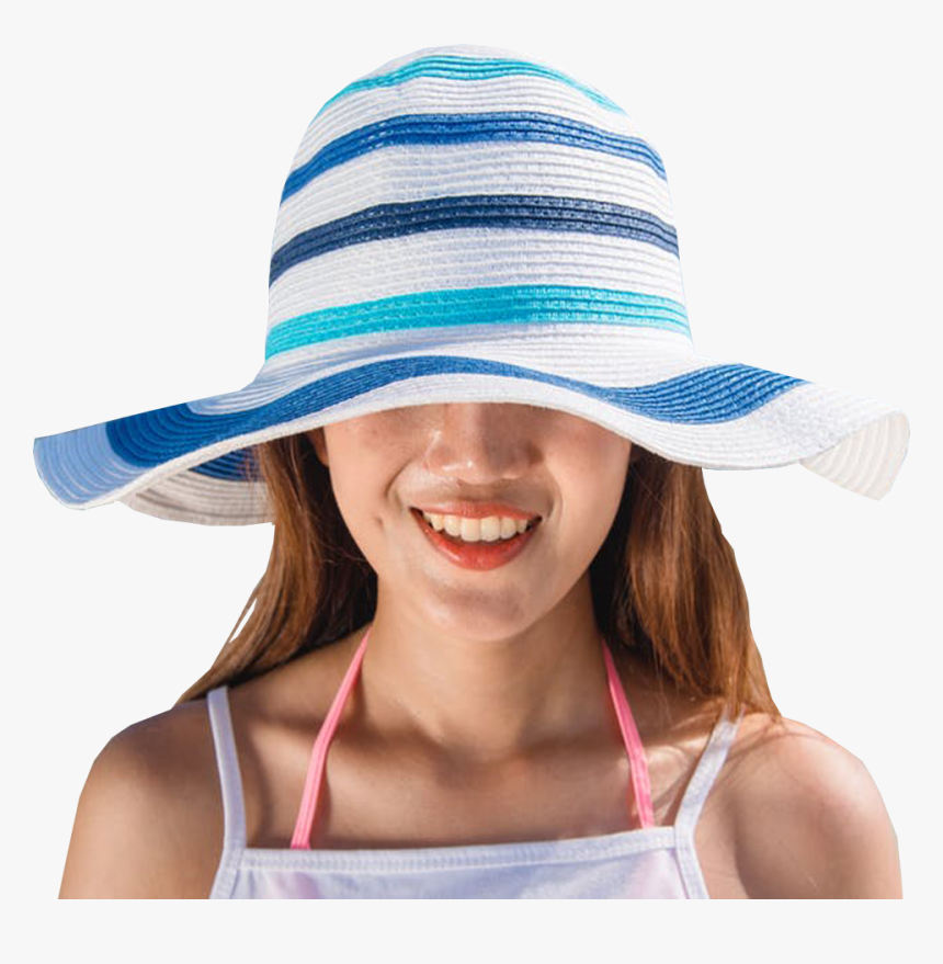 Wearing Summer Hat - Transparent Background Hat For Girls, HD Png Download, Free Download
