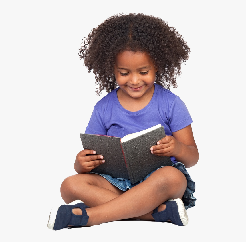 No Reading Png - African American Child Reading, Transparent Png, Free Download