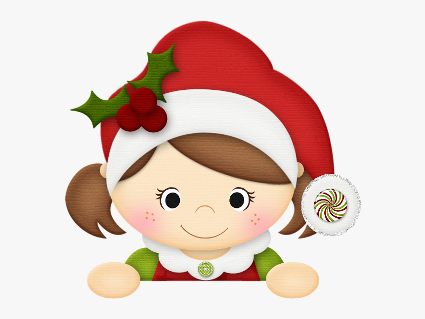 Christmas, Little Girl Clip Art - Christmas Girl Clipart, HD Png Download, Free Download