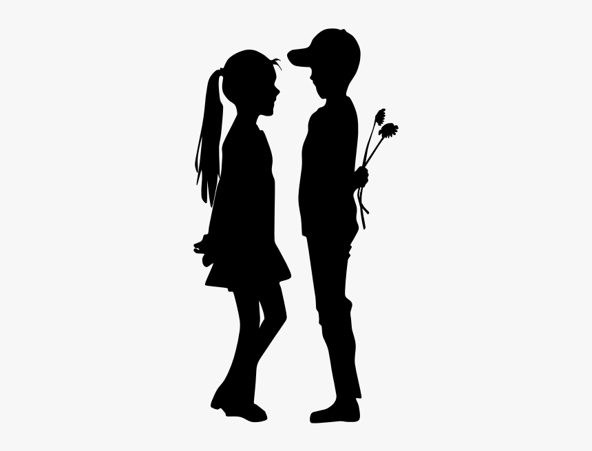 Silhouette Boy Girl Png - Graffiti, Transparent Png, Free Download