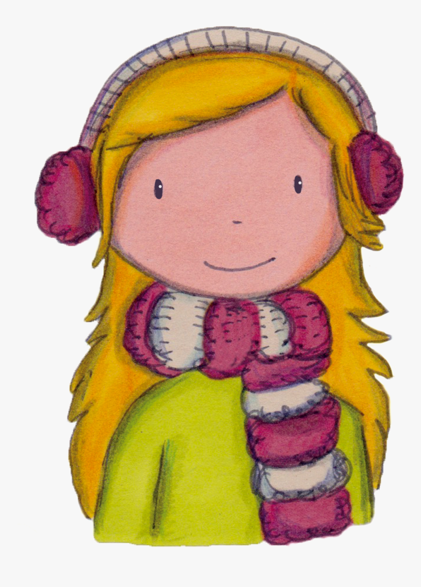 Hand Drawn Cute Cartoon Little Girl Png Transparent - Cartoon, Png Download, Free Download