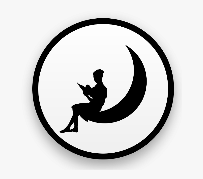 Get Notified Of Exclusive Freebies - Moon Logo With Woman, HD Png Download, Free Download