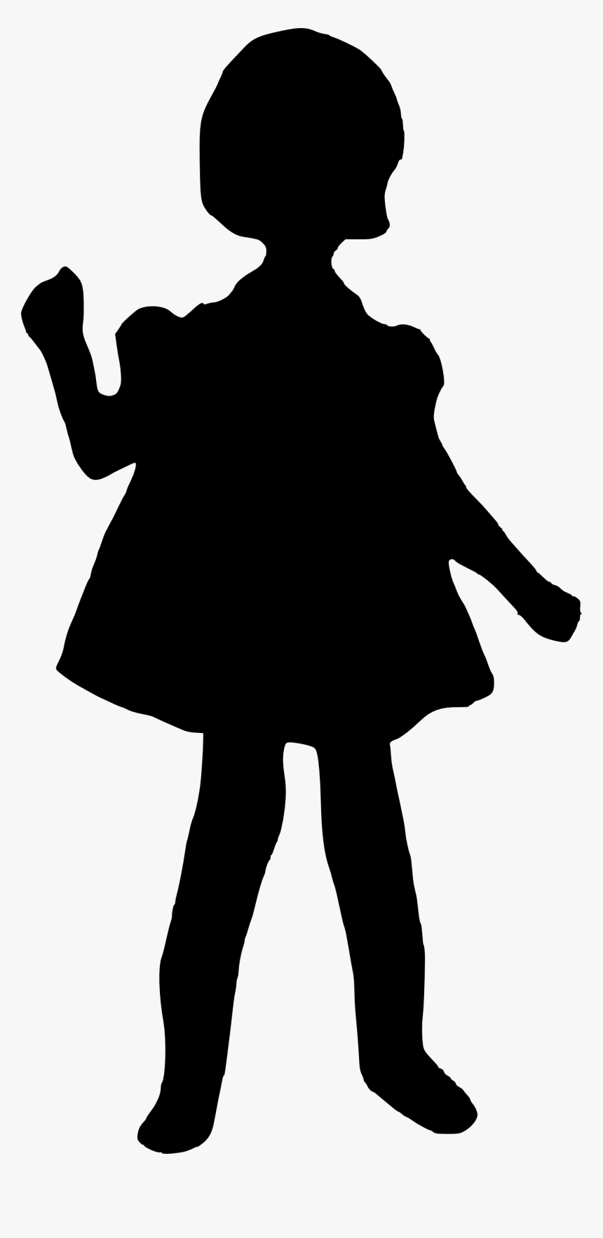 Baby Girl Silhouette, HD Png Download, Free Download