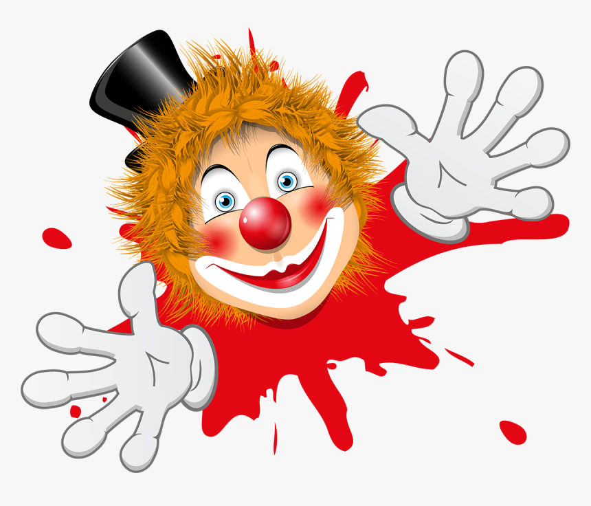 Joker Clipart Girl Clown Face - Clown Funny Png, Transparent Png, Free Download