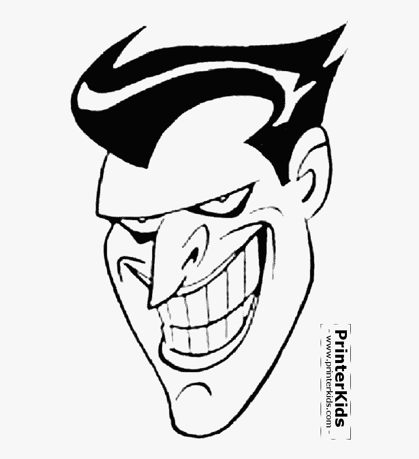 View Png Joker Face Png - Animated Series Joker Face, Transparent Png, Free Download