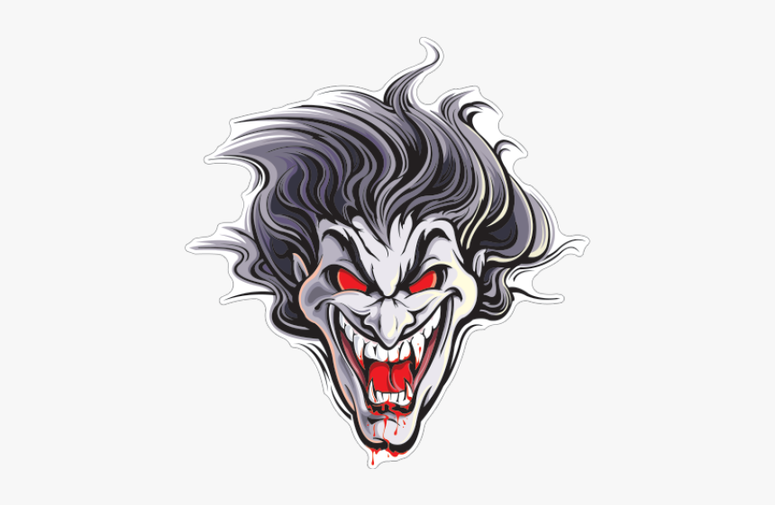 Drawn Joker Devil Face - Devil Joker Png, Transparent Png, Free Download