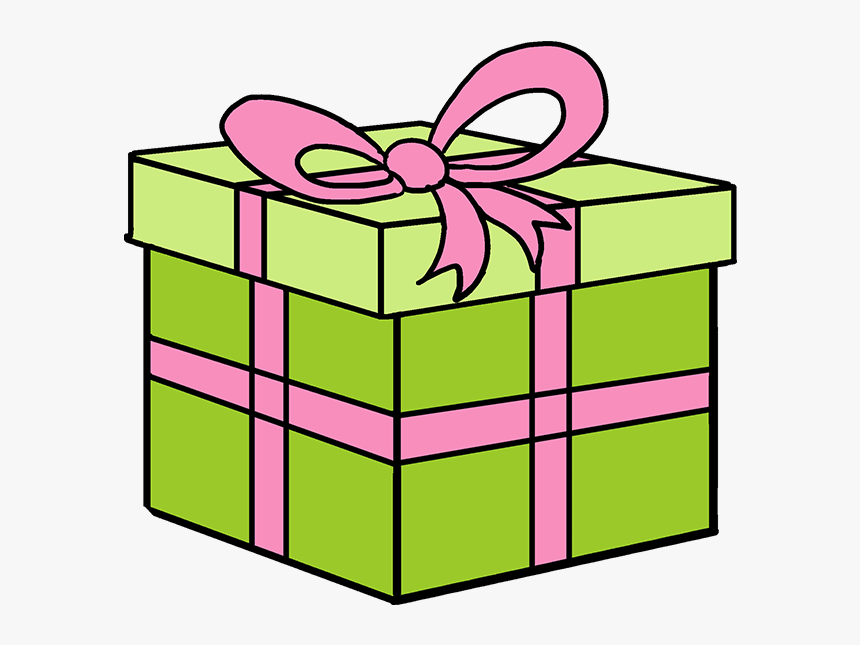 Transparent Christmas Gift Png - Simple Gift Box Drawing, Png Download, Free Download