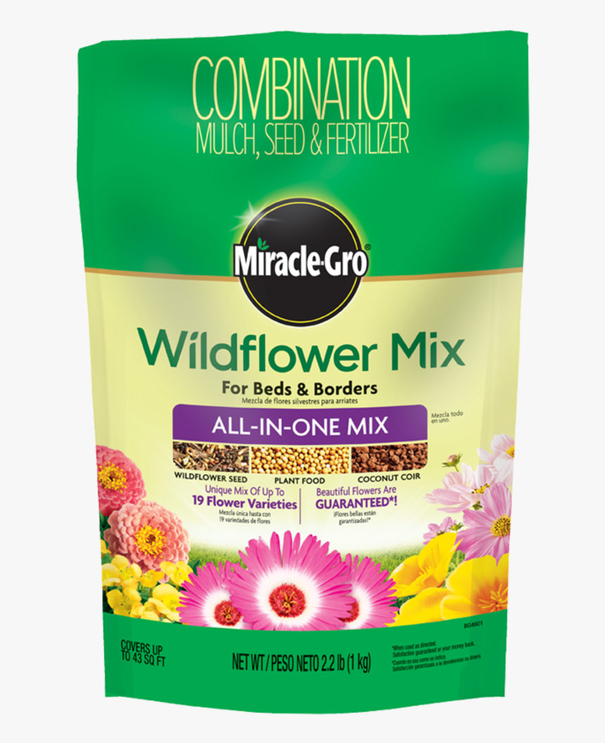 Miracle Gro Wildflower Mix, HD Png Download, Free Download