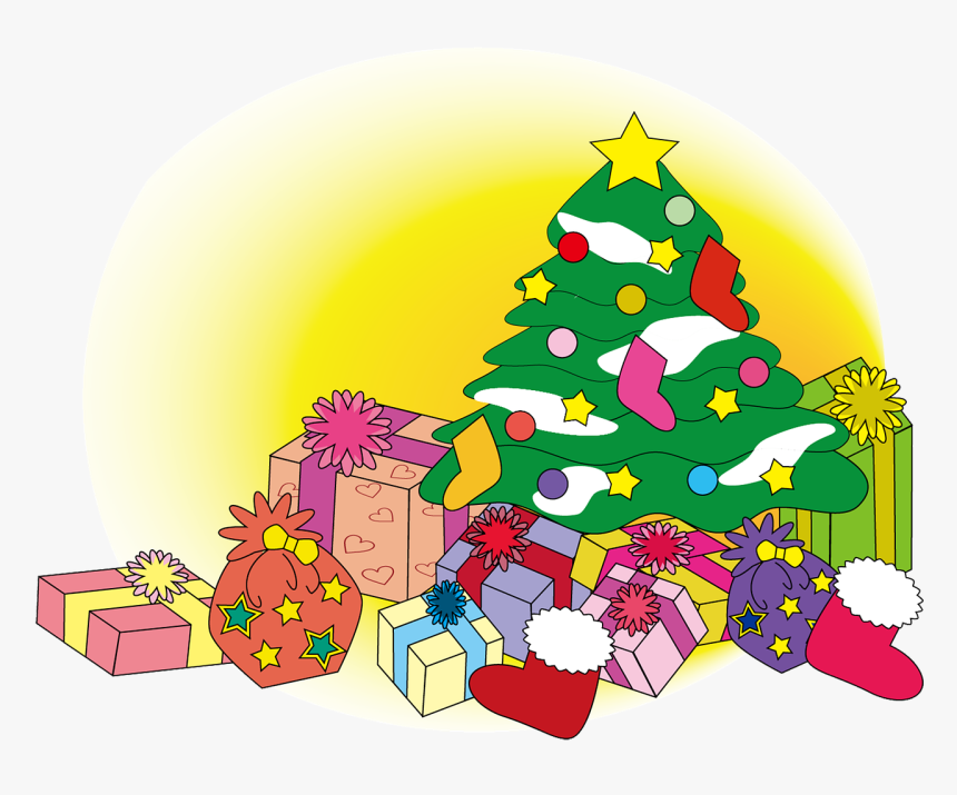 Christmas Trees And Presents Clipart, HD Png Download, Free Download