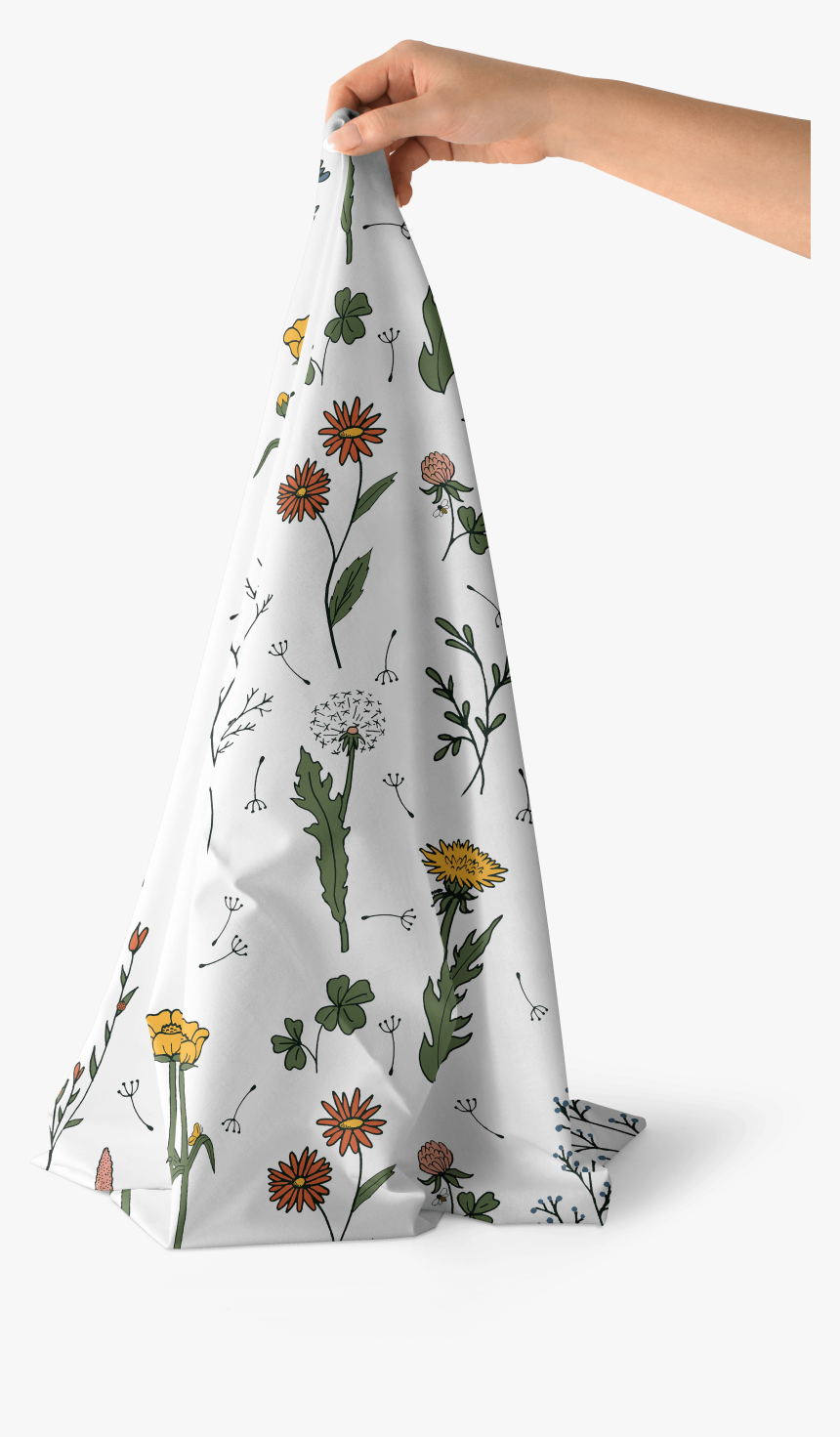 Wildflower Surprise Cotton Poplin Fabric For Project - Towel, HD Png Download, Free Download