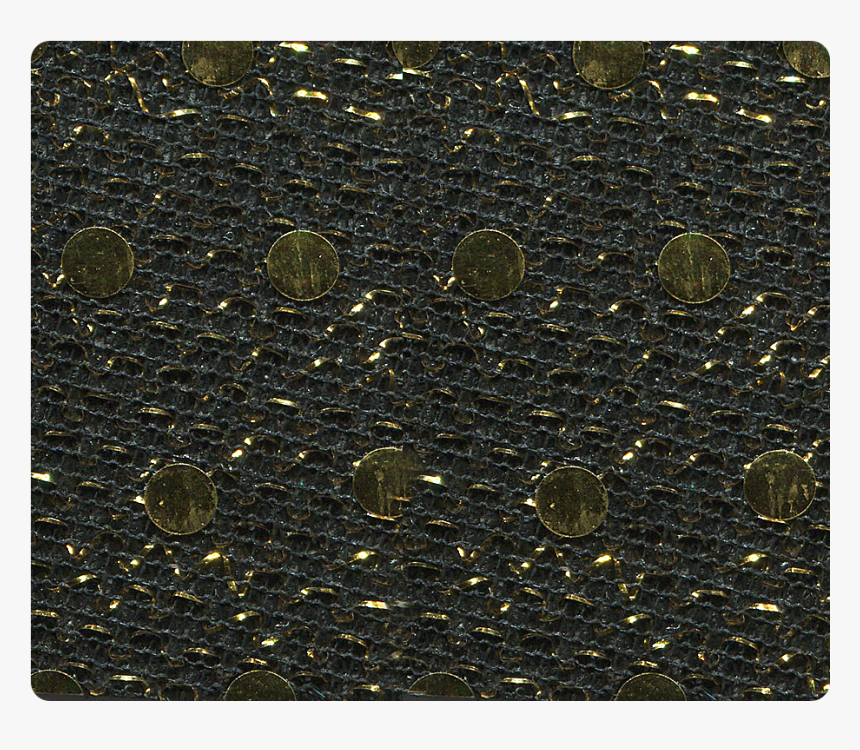41 Gold Dots Black Fabric - Wallet, HD Png Download, Free Download