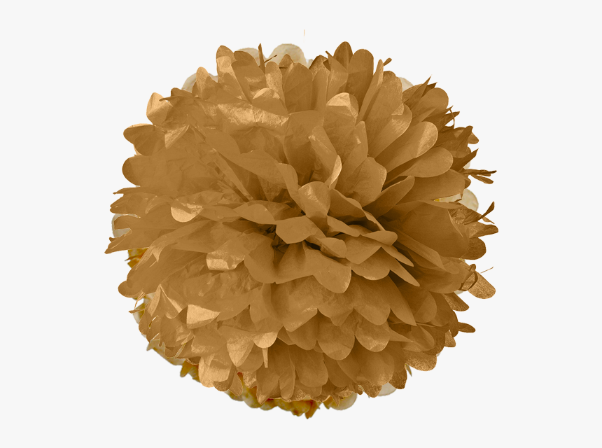 Gold Tissue Pom Poms - Pom Pom Png, Transparent Png, Free Download