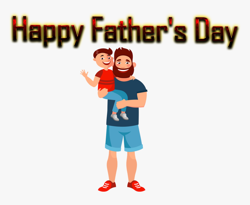 Happy Father"s Day Png Free Background - Cartoon, Transparent Png, Free Download
