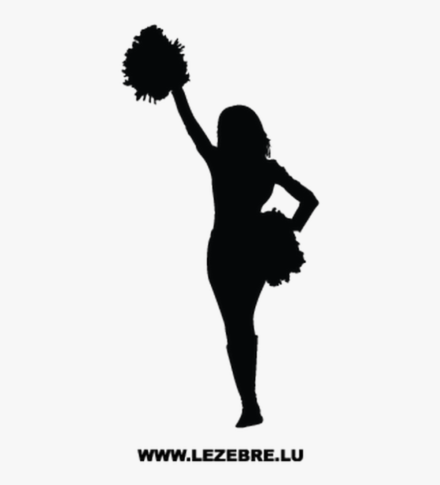 Transparent Background Silhouette Cheerleader Clipart, HD Png Download, Free Download