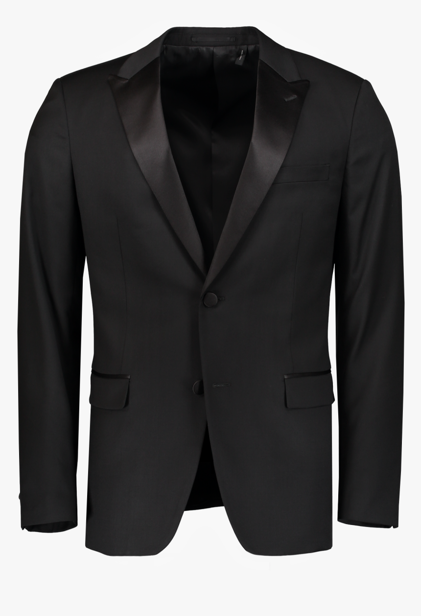 Peak Lapel Tuxedo Jacket Black - Compressport 3d Thermo 50g Ls Shirt Black, HD Png Download, Free Download