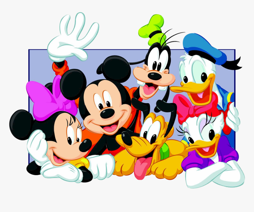 Walt Disney Cartoon Characters - Mickey Mouse And Friends Png, Transparent ...