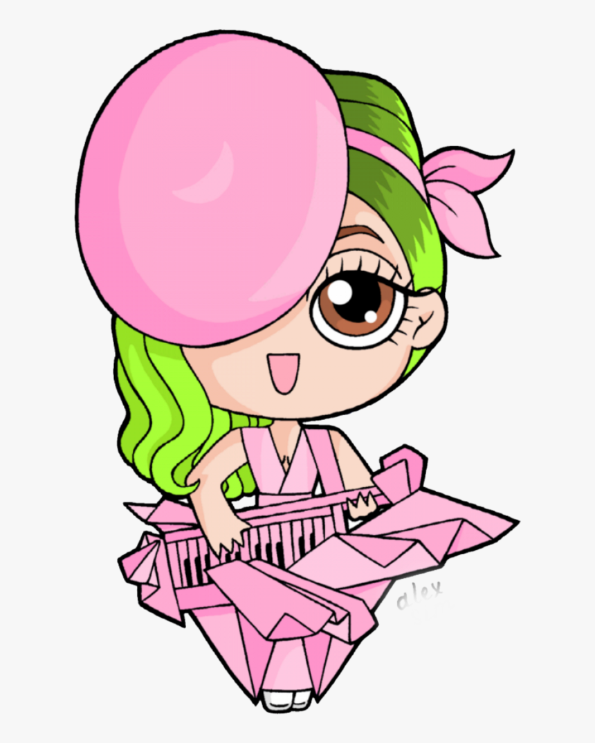 Mq Pink Ladygaga Princess Chibi - Chibis Lady Gaga, HD Png Download, Free Download