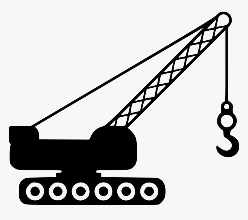 Transparent Ladder Icon Png - Crane Clipart Black And White, Png Download, Free Download