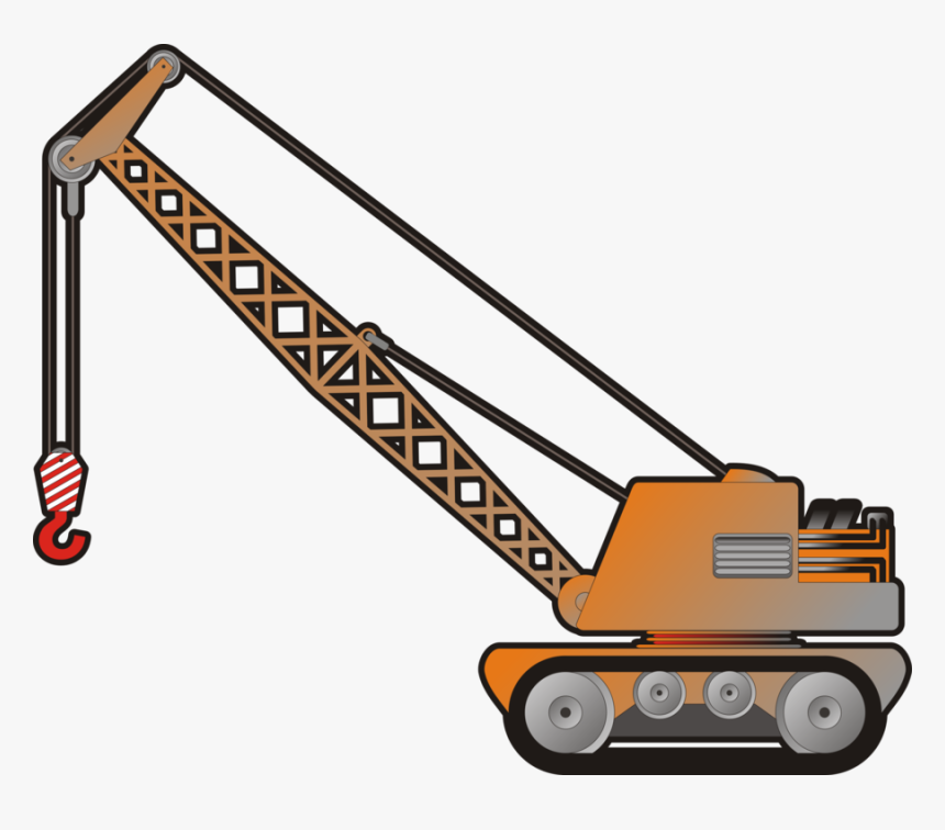 Angle,construction Equipment,area - Crane Construction Equipment Clipart, HD Png Download, Free Download