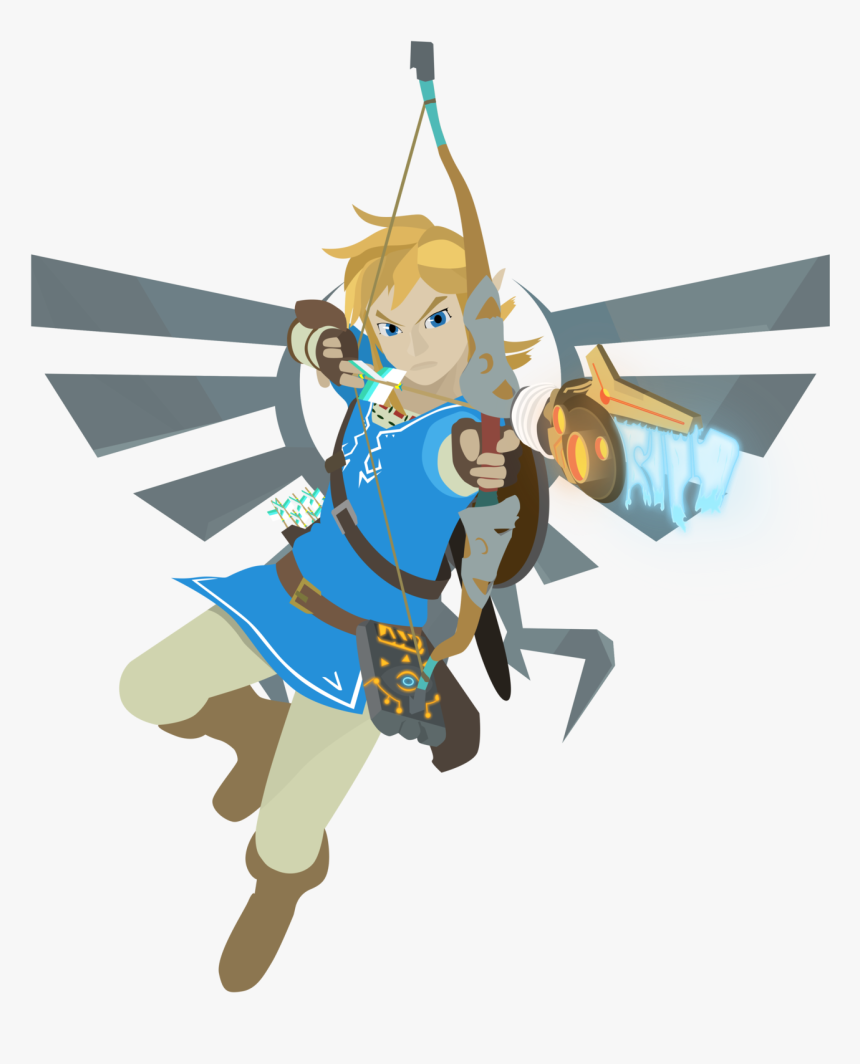 Character,clip Art,animation,style,art - Zelda Breath Of The Wild Link Art, HD Png Download, Free Download